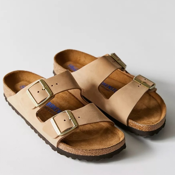 Birkenstock Shoes - Birkenstock Arizona Soft Footbed Leather Sandal
